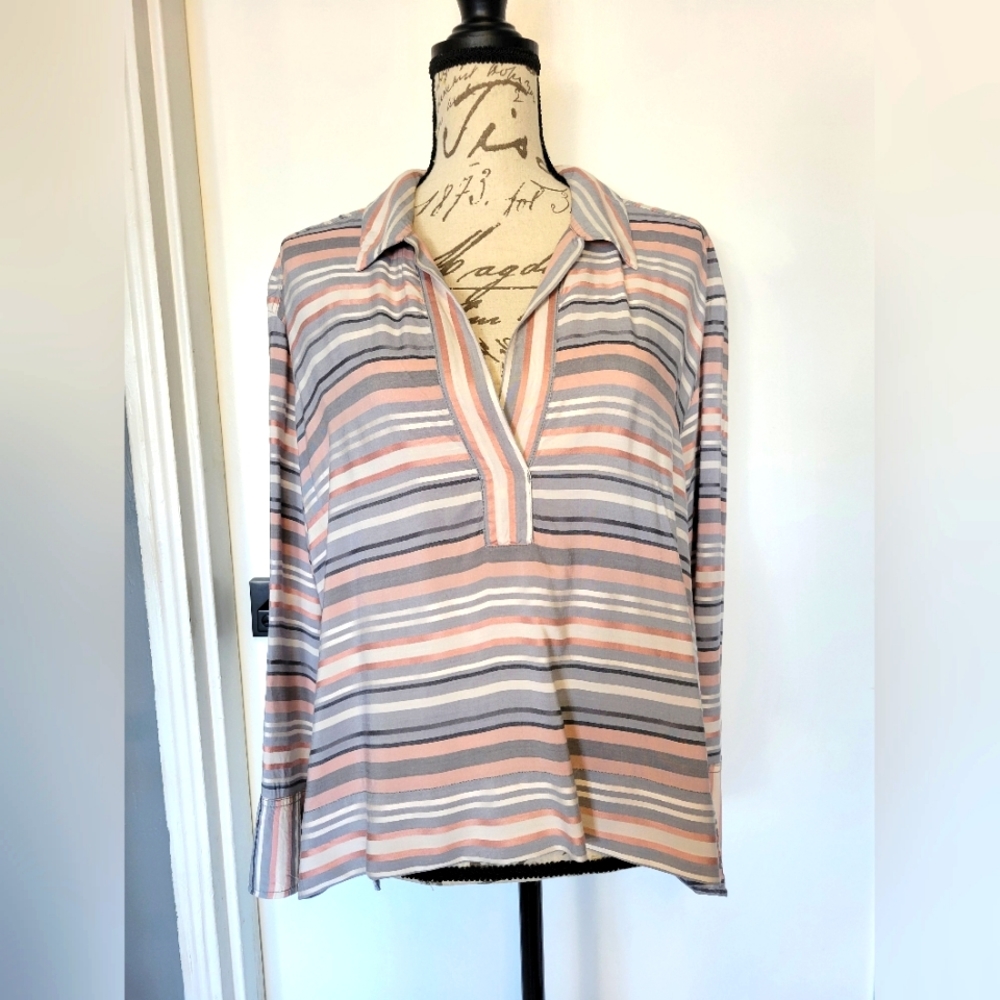 Lou & Grey Striped Spring Blouse Sizeâ S